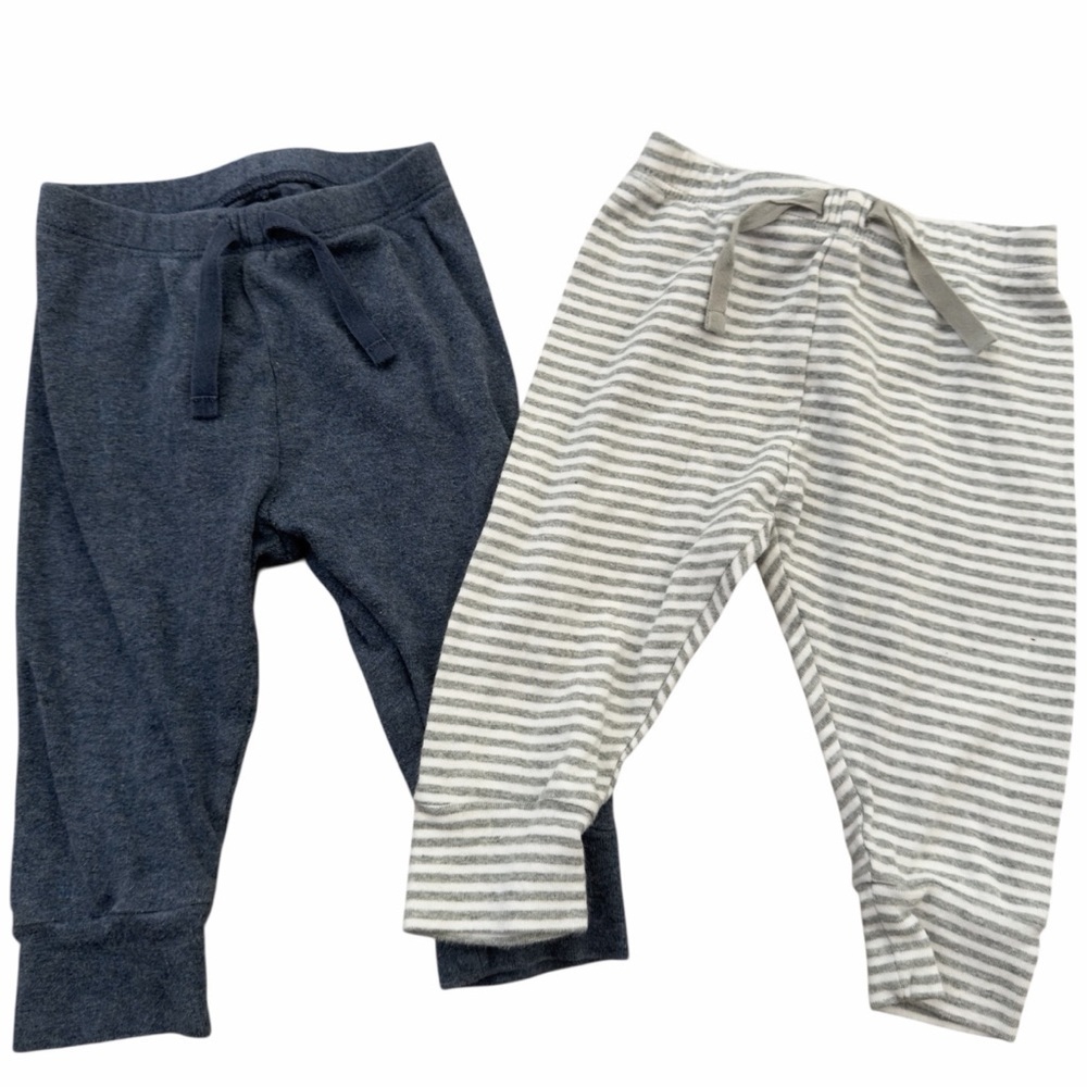 Baby Gap Pants 6-12M Organic Cotton Joggers Drawstring Bundle - Picture 2 of 12